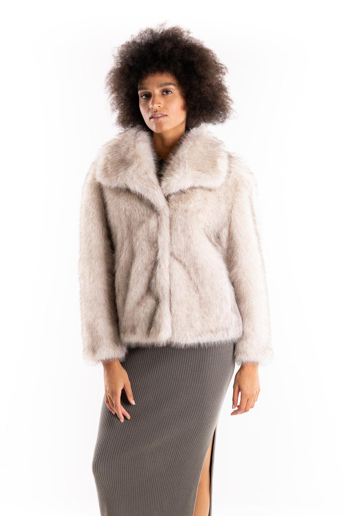 Eco-pelliccia Fervore grigia 25244560122 GRIGIO MARELLA 