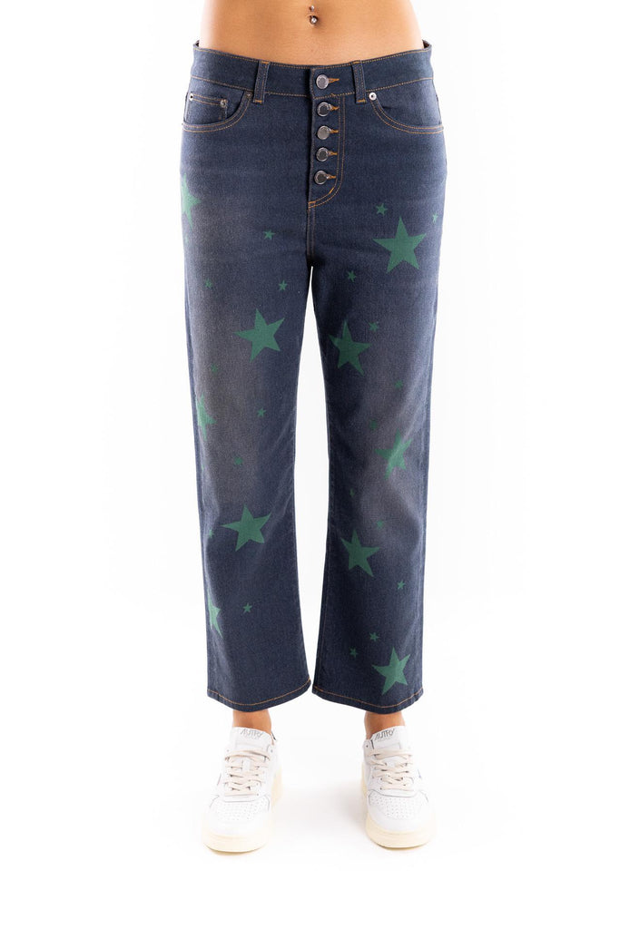 Jeans modello Loose blu stelle verdi 31FW25 BLU SCURO ROSSANO PERINI 