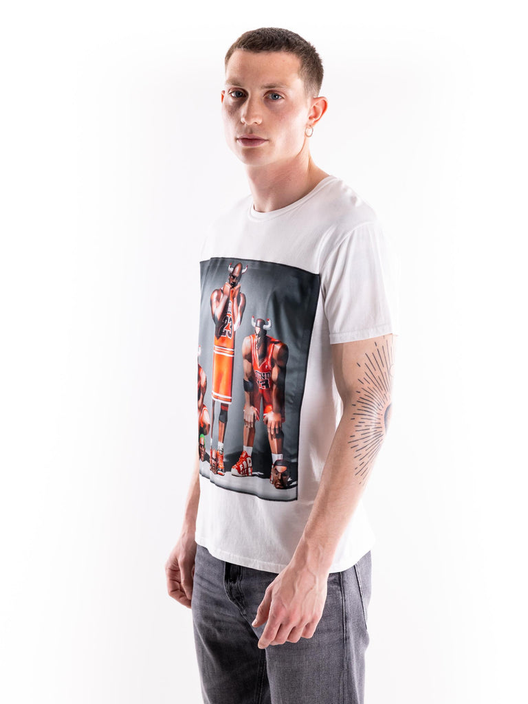 T-shirt uomo Trere bianca ICONMAN TREREBIANCO BASTILLE 