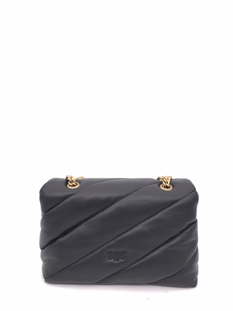 Borsa media love puff maxi quilt nera 100038 A0F2-Z99QNERO PINKO 