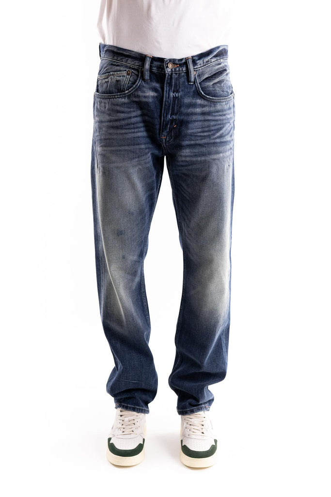 Jeans cimosato regular in denim blu scuro REGULAR CRASH BLUBLU SCURO -1 NORDIC DENIM 