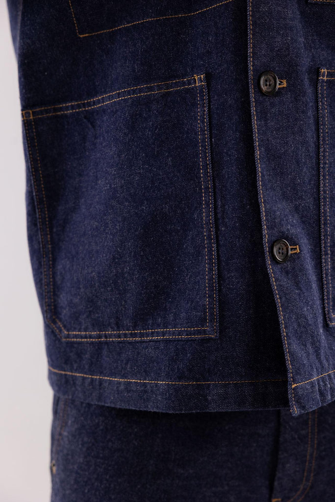 Giacca work in jeans blu O151 BLU PAOLO PECORA 