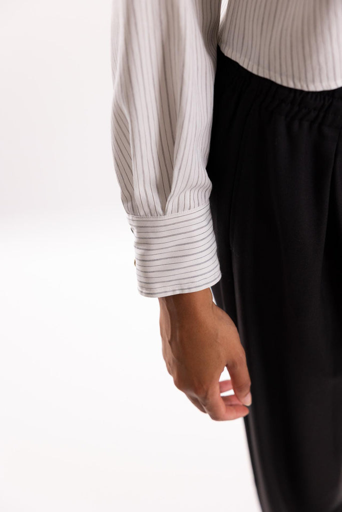 Camicia crop Duke bianca 2523116151200 003BIANCA MARELLA 