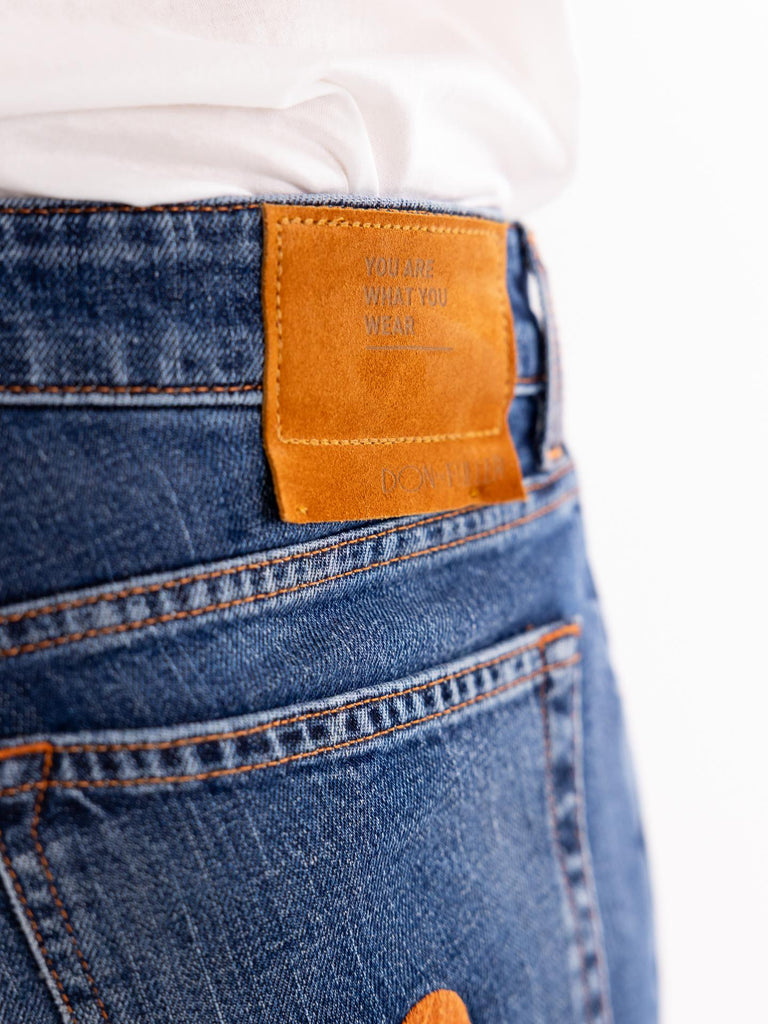 Jeans uomo modello Milano blu scuro slavato M2S4016 DTFUTBLU DON THE FULLER 
