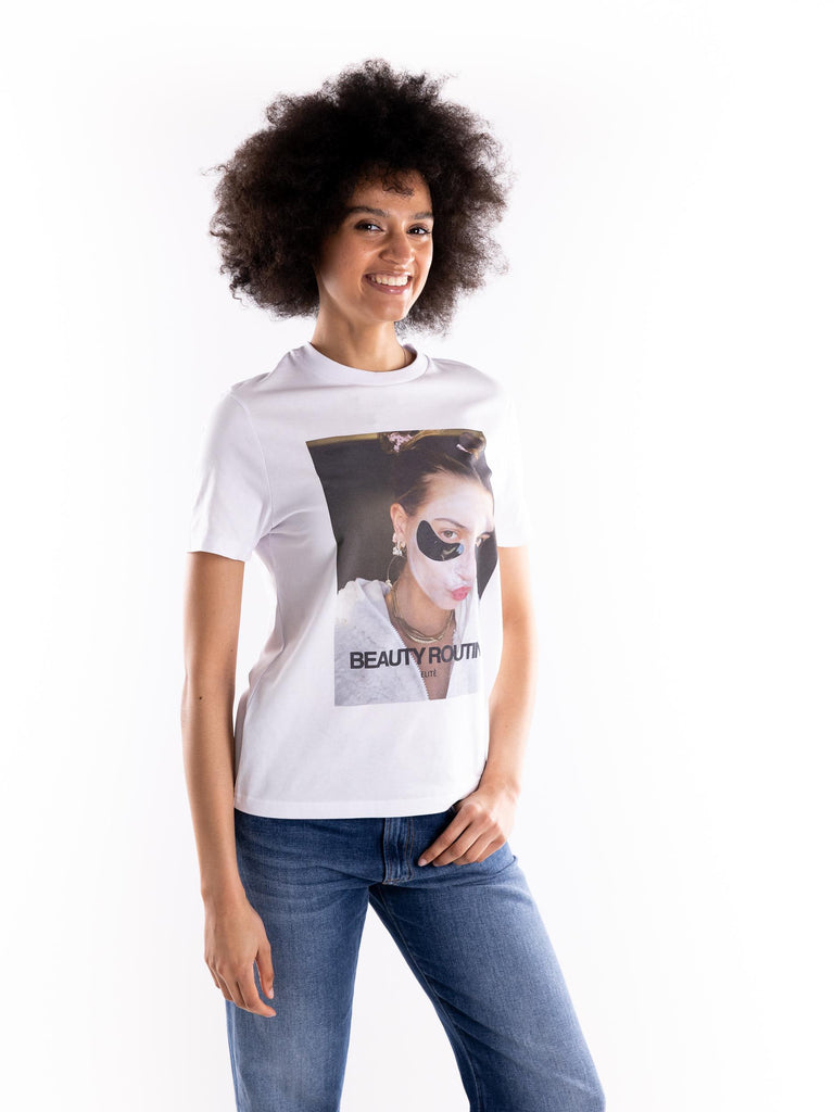 t-shirt donna stampa Patch UTEE 844BIANCO ELITE' 