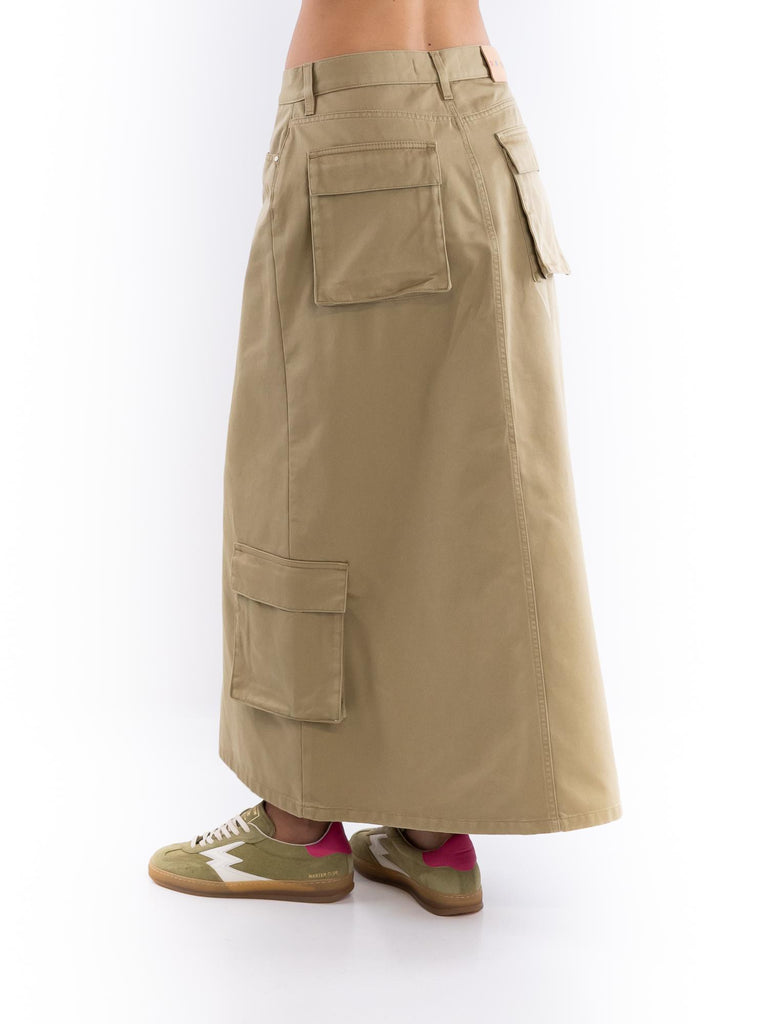 Gonna lunga Monti cargo cachi W2S5039 DTFCLDCACHI DON THE FULLER 