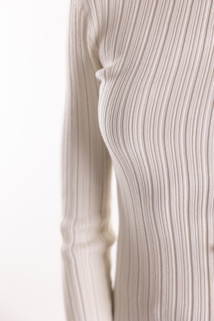Maglia Iato lupetto a costine panna 2523366092200 003PANNA MARELLA 