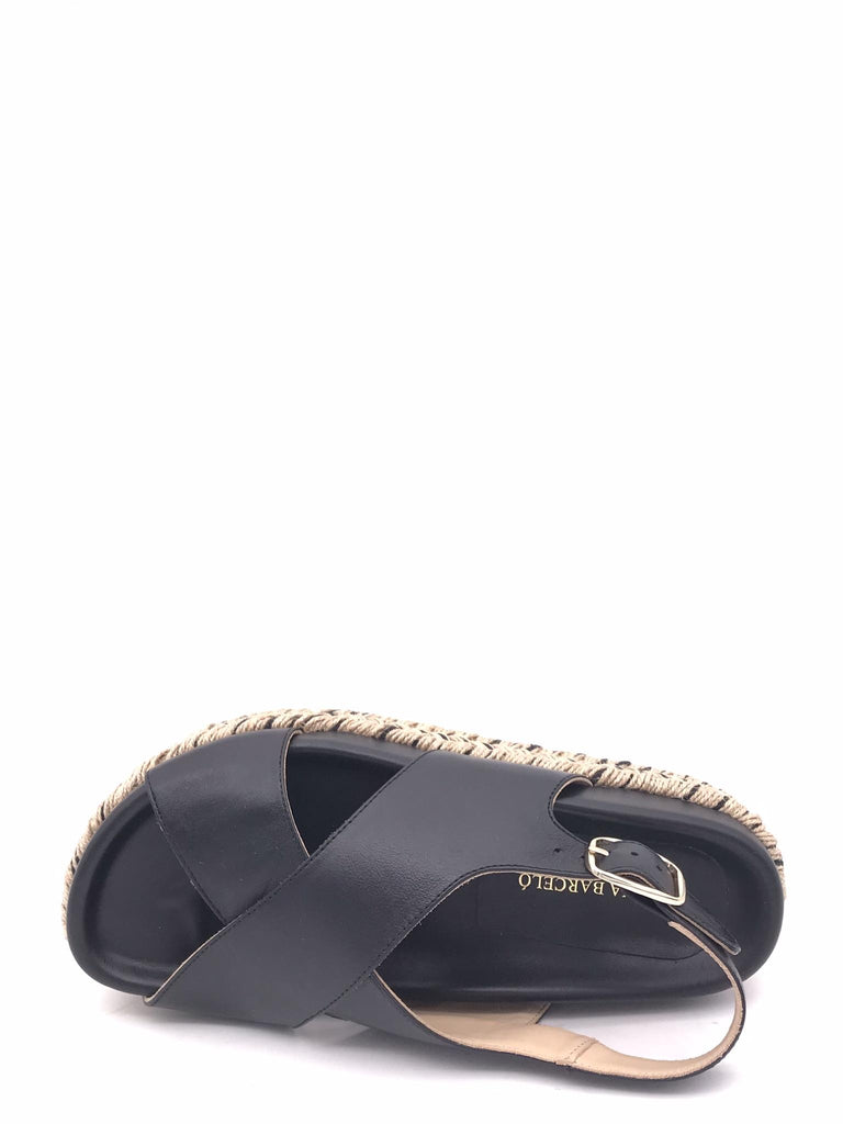 Sandalo Francia in nappa nera 24-2705 NERO PALOMA BARCELO' 