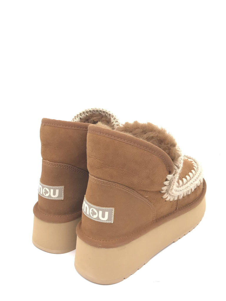 Mini eskimo platform boot cognac FW681000A COGNAC MOU 