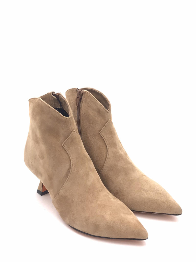 Tronchetto Agata in camoscio dember SR1086 BEIGE ZULIAN 