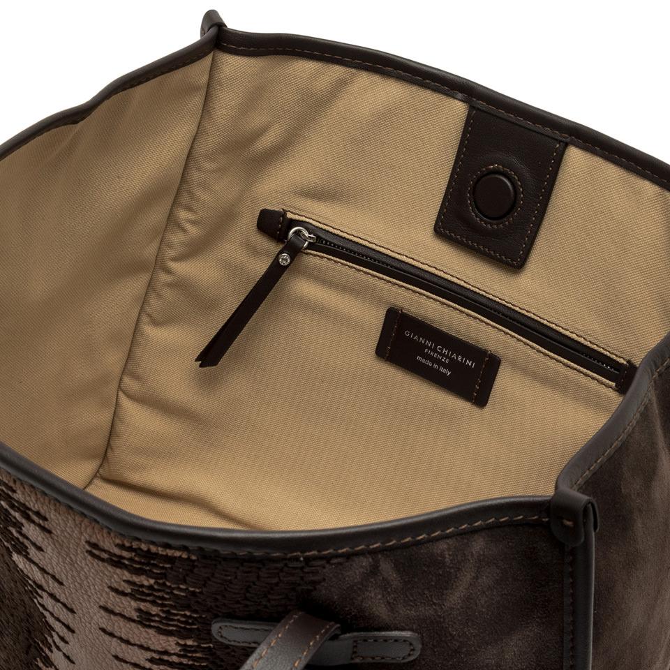 Borsa Marcella camoscio moka BS12110 TESTA DI MORO GIANNI CHIARINI 