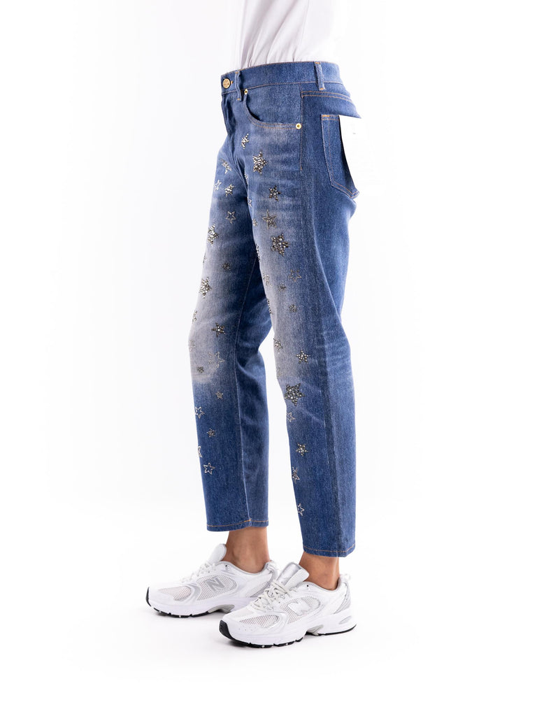 Jeans boyfriends star silver blu LVS051BOY 19FW23BLU ROSSANO PERINI 