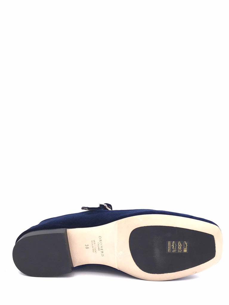 Ballerina donna cinturino velluto blu NA11 BLU ZULIAN 