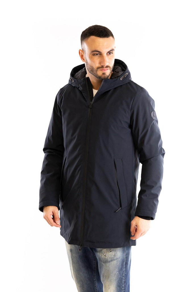 Piumino lungo Auji blu AUJI BLU PEOPLE OF SHIBUYA 