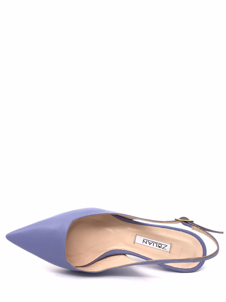 Sling back Magda in pelle azzurra 1902 AZZURRO ZULIAN 