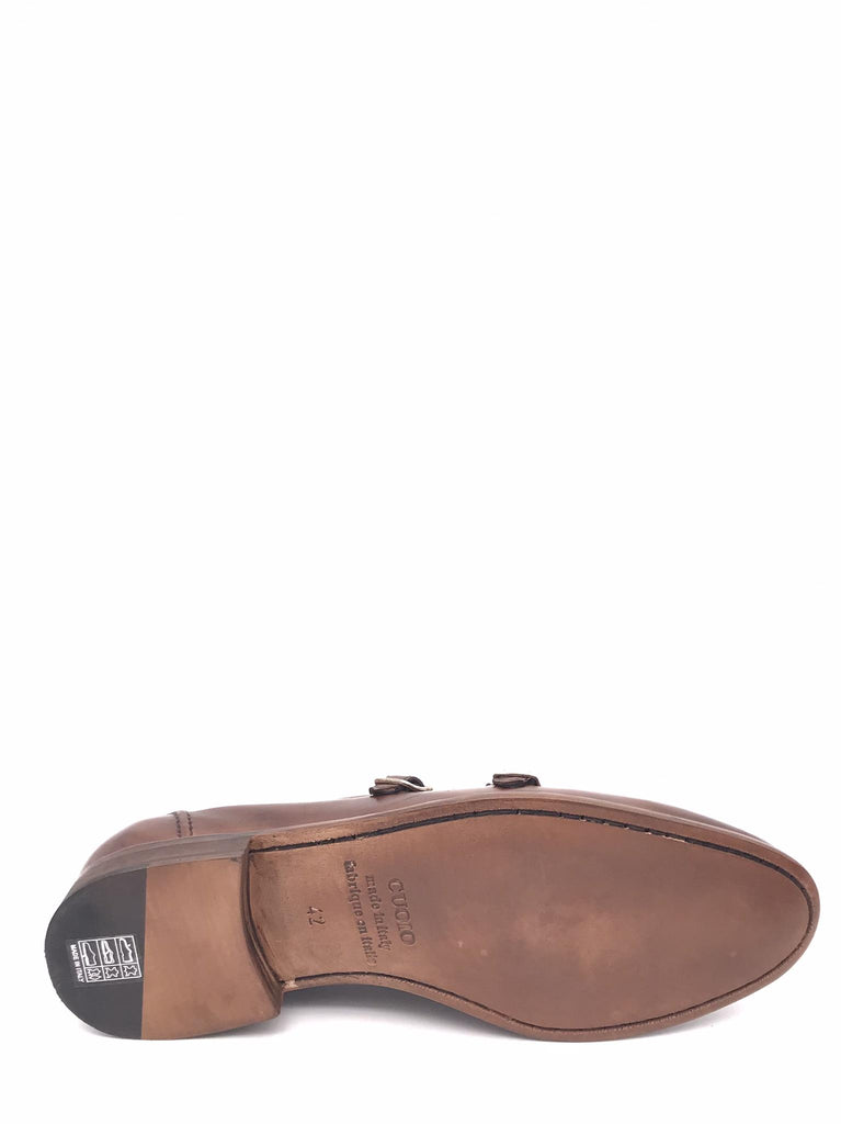 Mocassino Douglas doppia fibia in pelle marrone DOUGLAS/F GUANTOMARRONE ZULIAN 