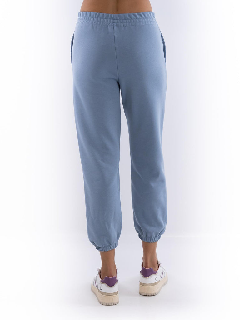 Pantalone in felpa donna azzurro polvere HMABW01420 TMTF0009BL50 HINNOMINATE 