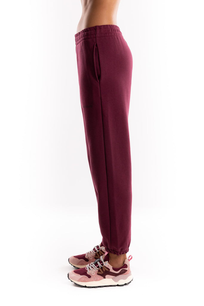 Pantalone basico con elastico al fondo bordeaux HMABW01945 RS02BORDEAUX HINNOMINATE 