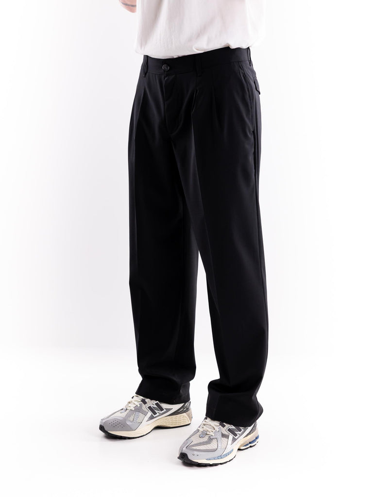 Pantalone uomo doppia pence nero S5U100 NERO THE EDITOR 