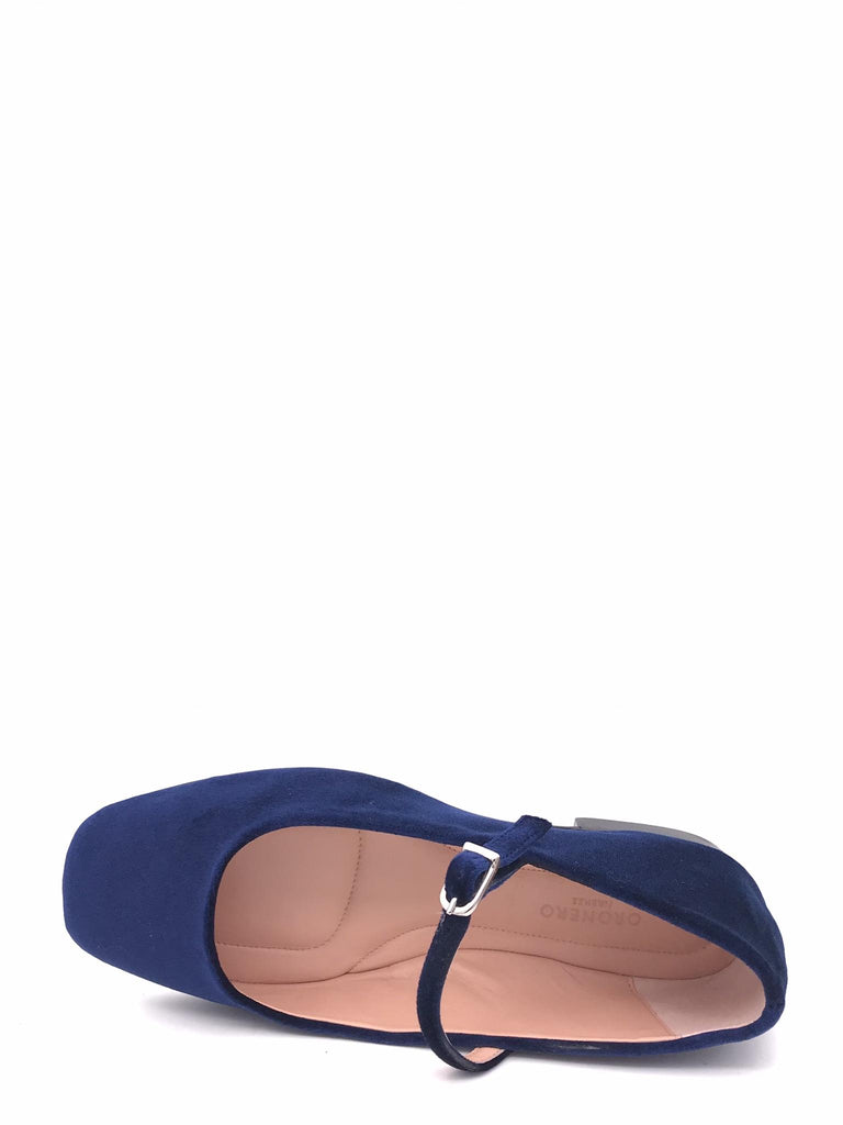 Ballerina donna cinturino velluto blu NA11 BLU ZULIAN 