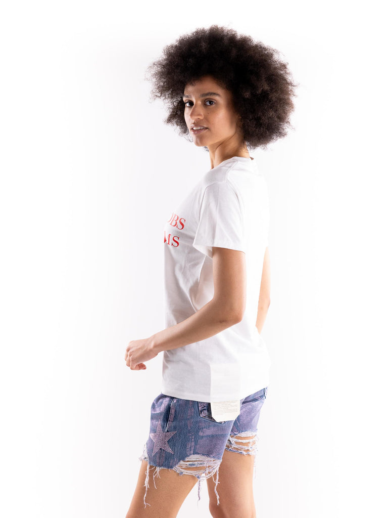 T-shirt donna stampa boobs DMHX/028 BIANCO DESIGN NOTHING 