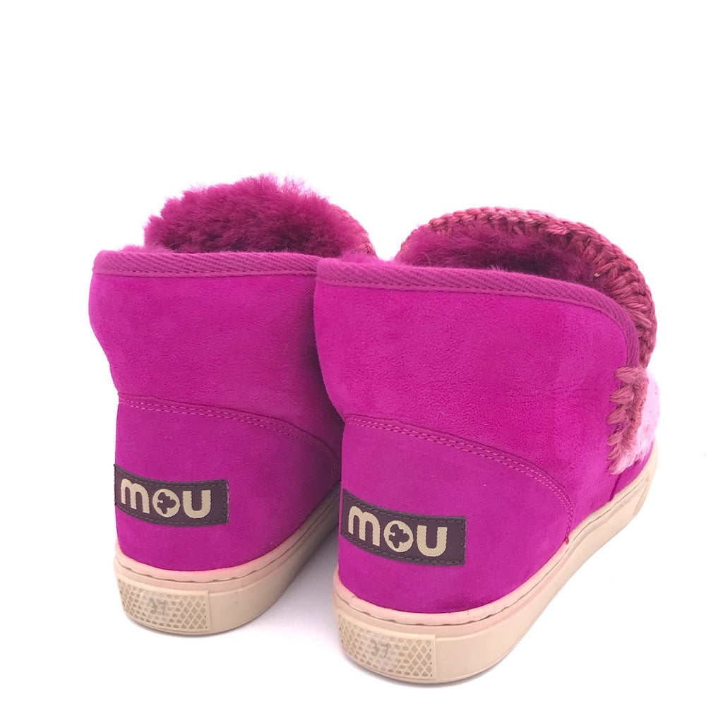 Eskimo sneaker blended stitching fuxia