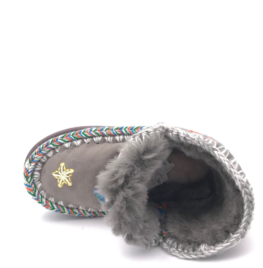 Eskimo wool colors rainbow stars grigio