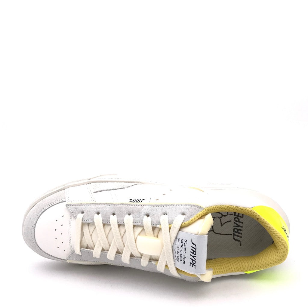 Sneakers Low tail bianca-gialla fluo