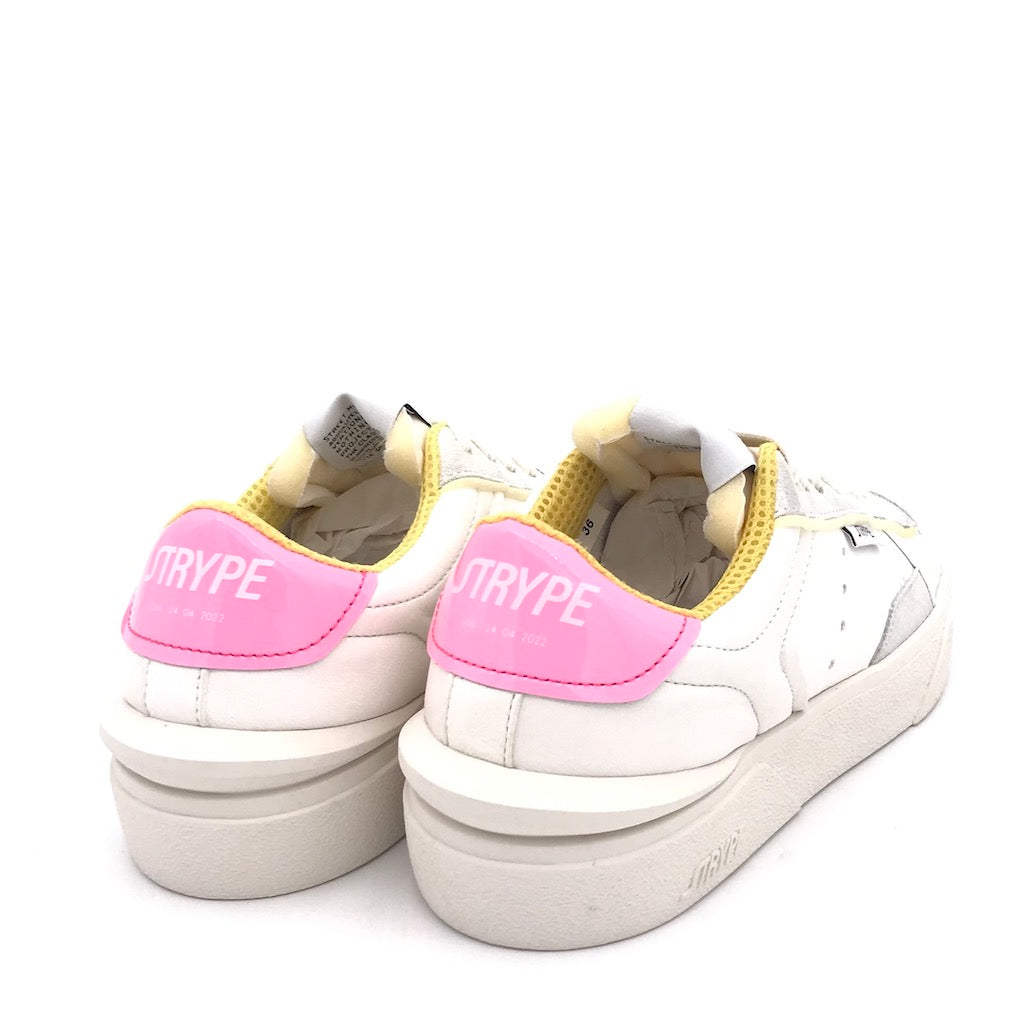 Sneakers Low tail bianca-rosa