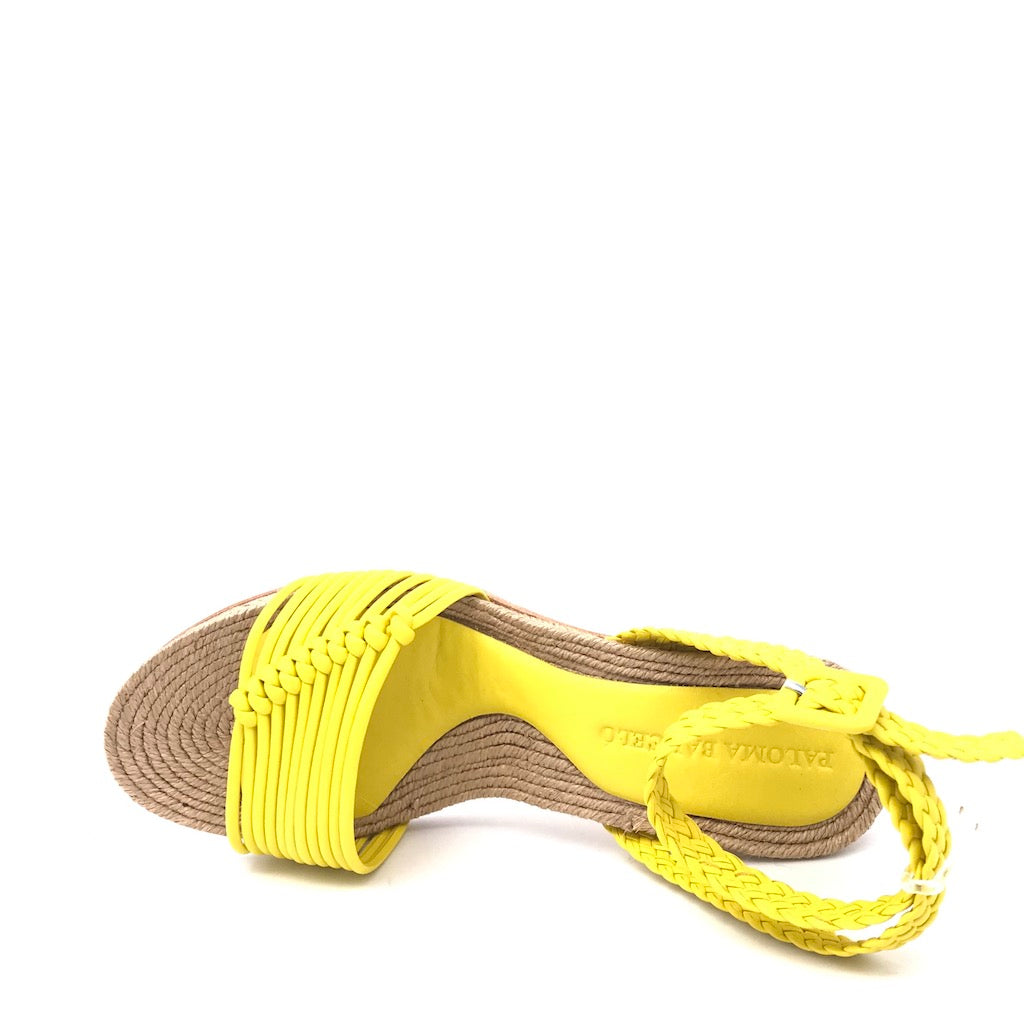 Sandalo Ingrid giallo lime