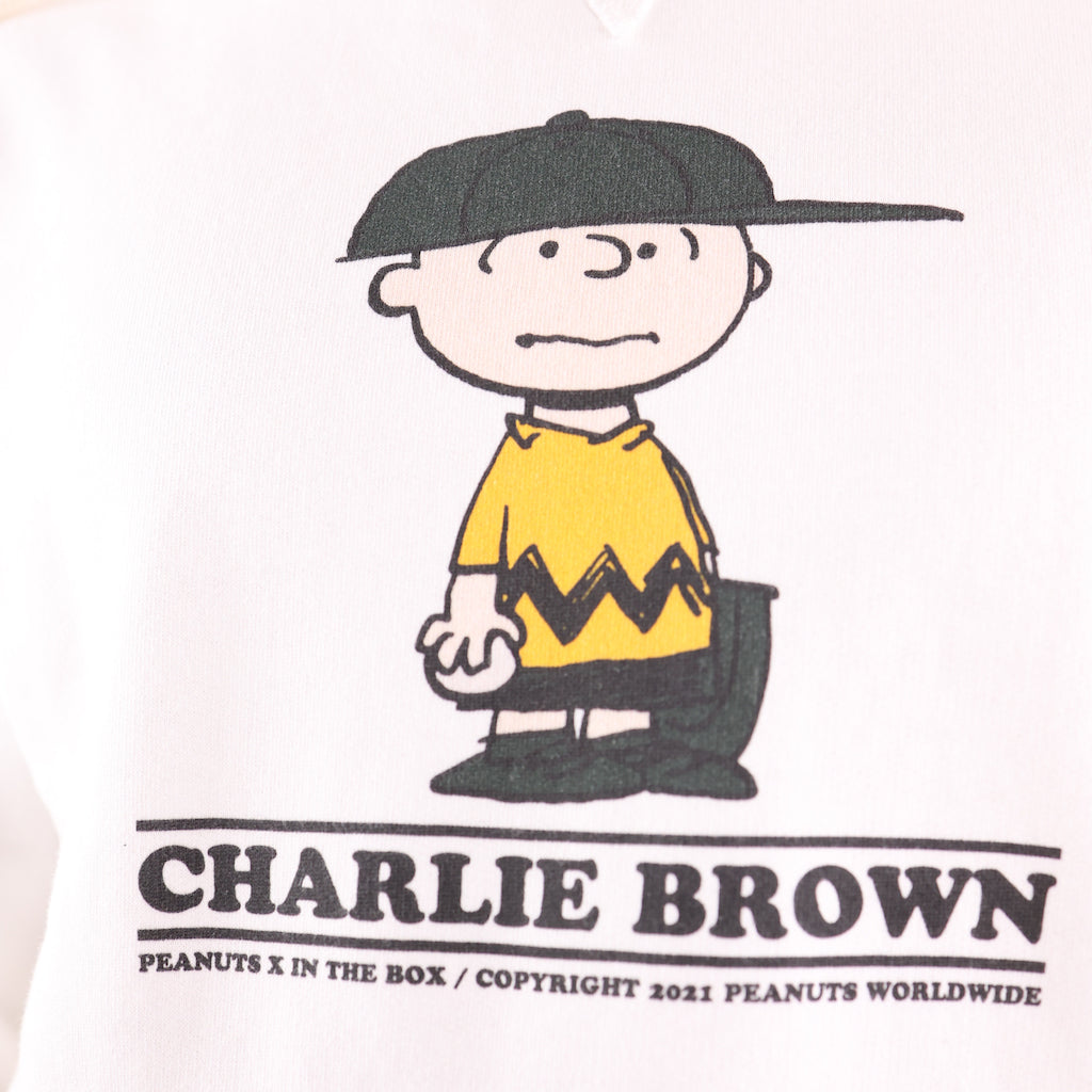 Felpa cappuccio Charlie Brown panna