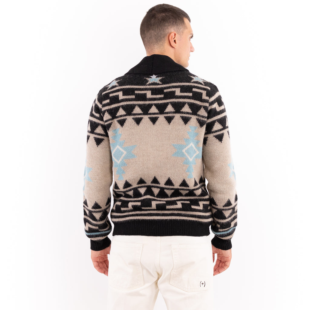 Cardigan fantasia azteca