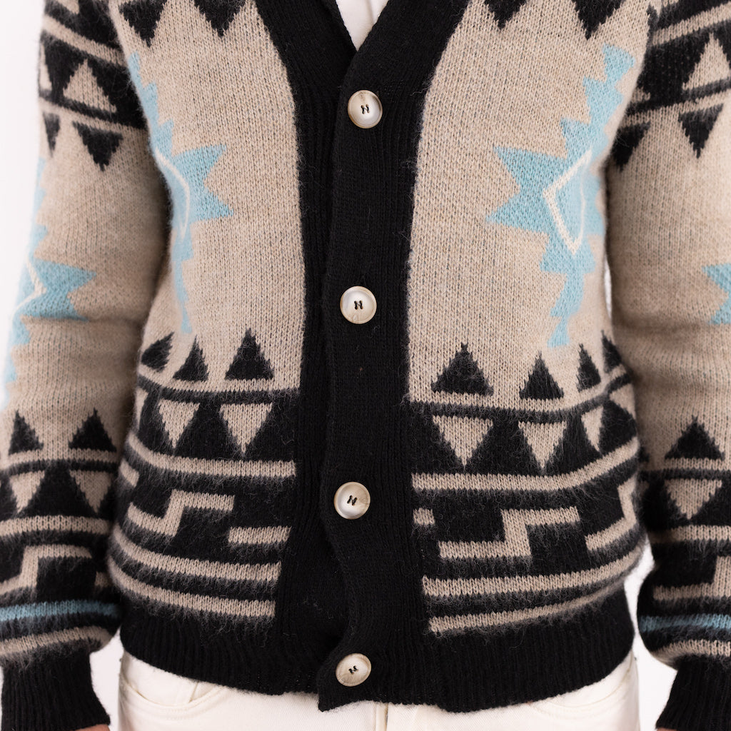 Cardigan fantasia azteca