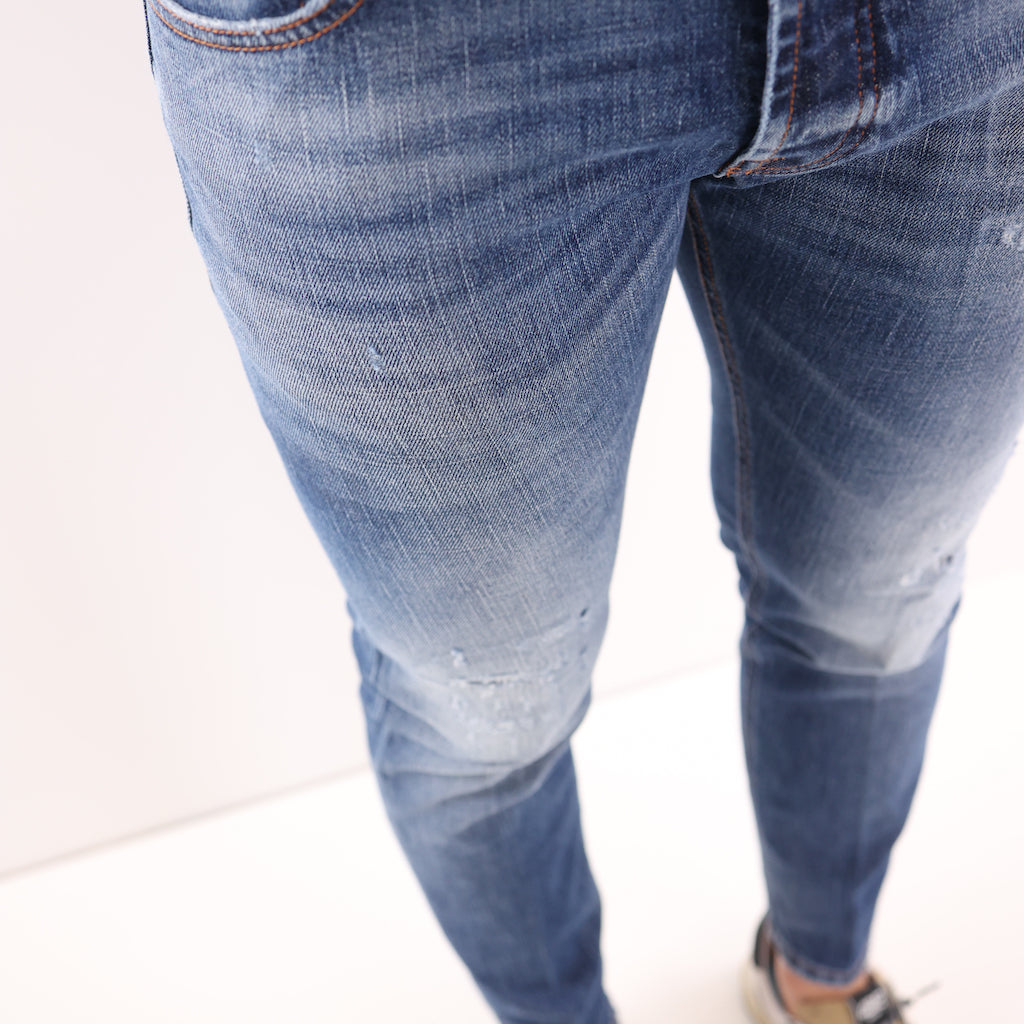 Jeans Yaren blu rotture e rammendi